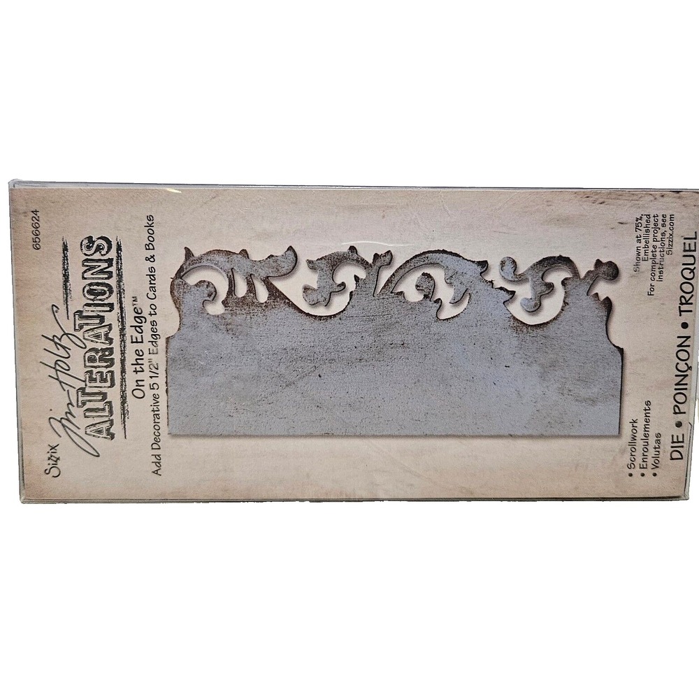 Sizzix Tim Holtz Scrollwork Die Alterations Edge 2009 Crafting 5 1/2" #656624